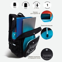 RG-464-3f Рюкзак школьный - Grizzly фото 25