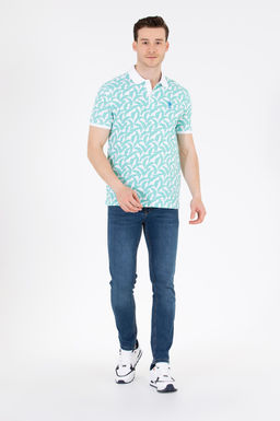 U. S. Polo Assn Мужская мятная футболка-поло - U.s. polo assn фото 4