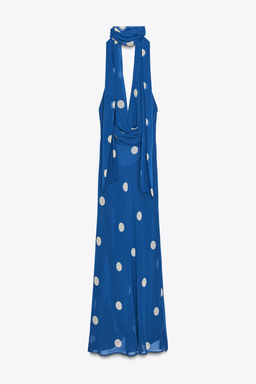 POLKA DOT PRINTED MIDI DRESS - Zara фото 4