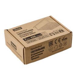 ULP-0808 7W/4000К IP40 GRILYATO WHITE Светильник светодиодный потолочный встраиваемый. Белый свет (4000K). 868Лм. Для ячеек 86х86мм. Корпус белый. В комплекте с и/п. ТМ Uniel