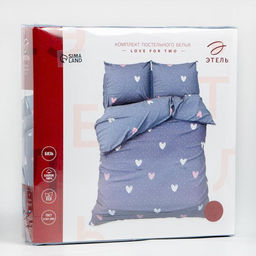 Постельное белье Этель дуэт Love for two 143*215см-2шт,240*220см,70*70см-2шт фото 5