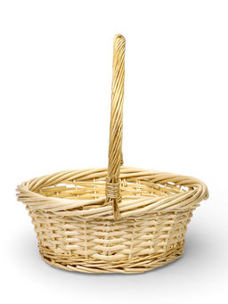 Корзина плетёная для хранения, лоза, светлая, набор 3 шт.