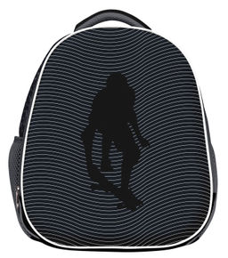 Рюкзак Schoolformat ERGONOMIC LIGHT 2 SKATE LIFE 21 л черн. 38х29х19 жестк. каркас 2 отд. молния д/мальчиков