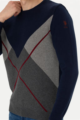 U. S. Polo Assn / Мужской темно-синий свитер - U.s. polo assn фото 13