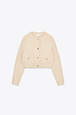 QUILTED BOMBER JACKET - Zara фото 5