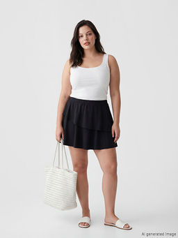 B?y?k Beden Kad?n Y?zme ?ort Etek