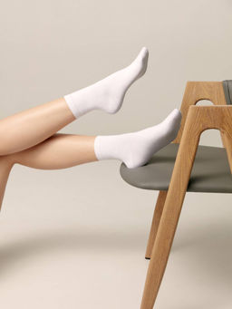 Цена за 2 пары. Носки Короткие CONTE Хлопковые носки CLASSIC белый - Conte elegant фото 2