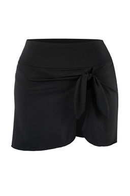 Siyah Baglama Detayl? Yuksek Bel Etek Bikini Alt? TBESS26BA00005