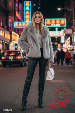 Шуба женская из искусственного меха