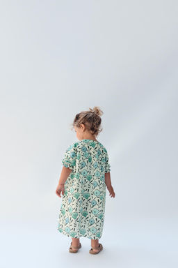 2-14 A?OS/ VESTIDO KAFT?N ESTAMPADO FLORES LIMITED EDITION / Estampado - Zara фото 3
