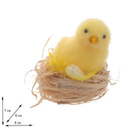 Фигурка декоративная Цыпленок, L6 W6 H7 см, 3в. - Remeco фото 2