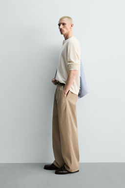 JERSEY CUELLO PANADERO LINO - LANA / Crudo - Zara фото 4