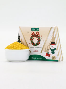 Жемчуг для ванны Magic snow, аромат ягодная карамель, 200 г, URAL LAB