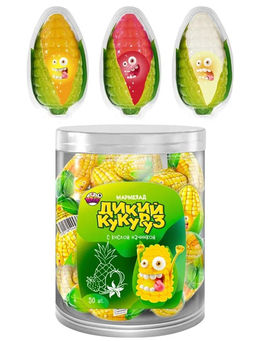 Мармелад Дикий кукуруз с жидкой начинкой, 50 шт