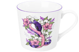 Кружка 400 мл 13*9,7*9 см Змея в цветах NEW BONE CHINA - Elan gallery фото 4