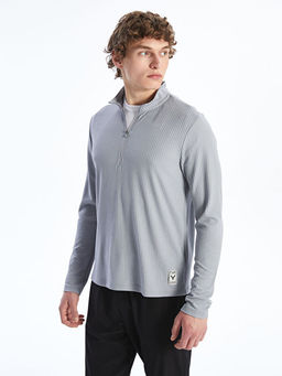 Dik Yaka Erkek Sweatshirt