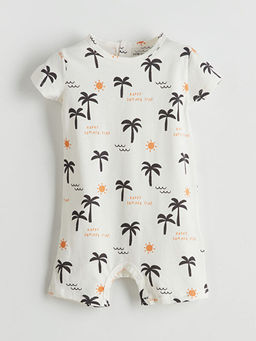 Bisiklet Yaka Erkek Bebek Penye Tulum