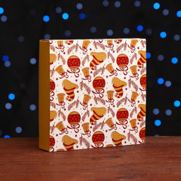 Коробка под 16 конфет «Новогодняя», 17.5×17.5×3.5 см