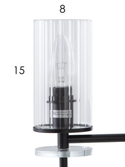 Бра 11014/1w, 1хE14, 40 Вт, чёрный