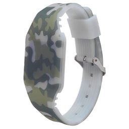 Часы наручные электронные Камуфляж, детские, ремешок l-22.5 см