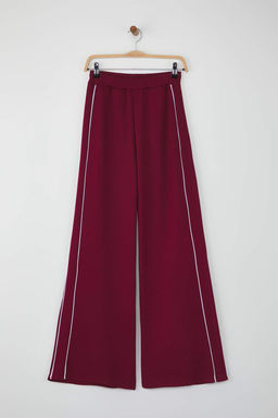 Bordo Biyeli Wide Leg/Genis Paca Orme Spor Esofman Alt? THMAW26EA00001 - Trendyolmilla фото 5