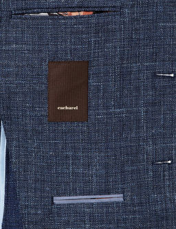 Темно-синяя приталенная куртка - Cacharel фото 8