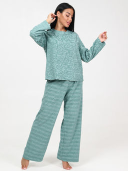 450 ЖЕНСКАЯ ПИЖАМА (брюки) (Зелёный) - А-дина фото 2