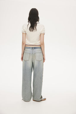 Baggy Wide Low Jeans - H&m фото 3