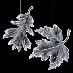 Цена за 1 шт. Украшение ErichKrause Decor Листочек хрустальный 14см