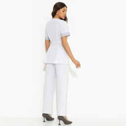 Брючный костюм с карманами, Прогулки по Монмартру (grey, 2 в 1, с поясом) - Charutti фото 5