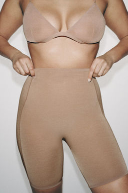 SHORTS CICLISTA MESH CON POLIAMIDA / rosa claro - Zara фото 3