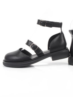 06-YD31-3E BLACK Туфли женские (натуральная кожа)