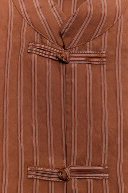 CAMISA RAYAS ALAMARES ZW COLLECTION / Naranja quemado - Zara фото 6