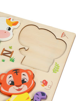 Развивающий 3D пазл «Животные», деревянный