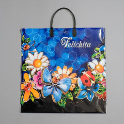 Цена за 10 шт. Пакет Феличита, полиэтиленовый с пластиковой ручкой, 38?35 см, 90 мкм