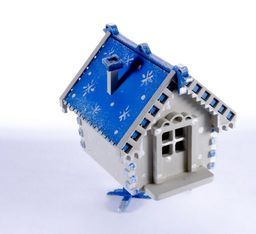 Праздничные новогодние украшения: Избушка на курьих ножках 1013 Blue - Idh фото 5