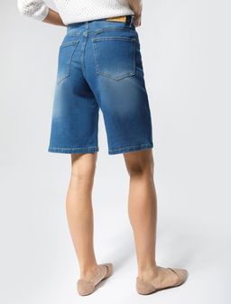 VILATTE / Джинсовые эластичные шорты  фото 11