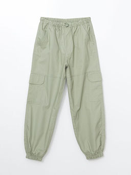 Beli Lastikli K?z ?ocuk Kargo Para??t Pantolon