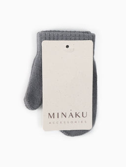 Варежки детские MINAKU, 12 см, серые