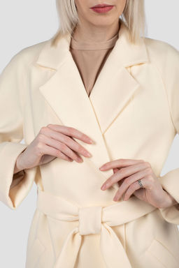 Пальто женское демисезонное (пояс) - El podio фото 6