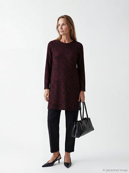 Bisiklet Yaka Desenli Kad?n Tunik