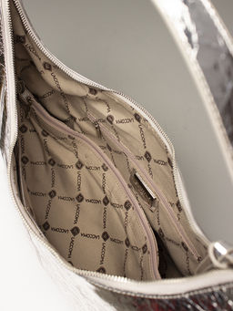 LACCOMA сумка НИ8334-серебристый натуральная кожа