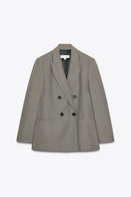 DOUBLE-BREASTED BLAZER WITH SHOULDER PADS - Zara фото 8