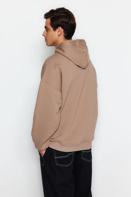 TRENDYOL MAN Beyaz Oversize/Genis Kesim Kapusonlu Etiketli Ici Polar/S?cak Tutan Sweatshirt TMNAW21SW2005 - Trendyolmilla фото 43