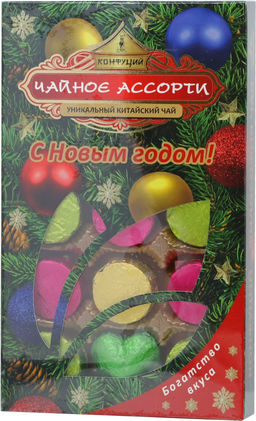 Конфуций. Новый год. Чайное ассорти 95 гр. карт.упаковка
