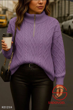 Свитер женский на полузамке - Bruno фото 3