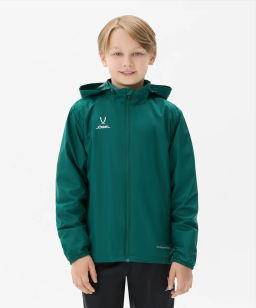 Куртка ветрозащитная JOGEL DIVISION PerFormPROOF Shower Jacket, темно-зеленый, детский  фото 9