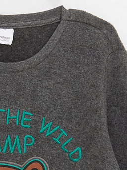 Bisiklet Yaka Nak??l? Uzun Kollu Polar Erkek ?ocuk Pijama Tak?m? - Waikiki фото 3