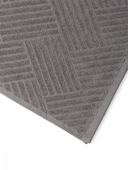 Простыня махровая жаккардовая 240x240 серый махровая ткань, хлопок