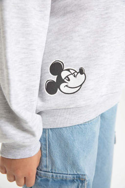 Толстовка оверсайз с круглым вырезом для девочек Disney Mickey & Minnie - Defacto фото 7